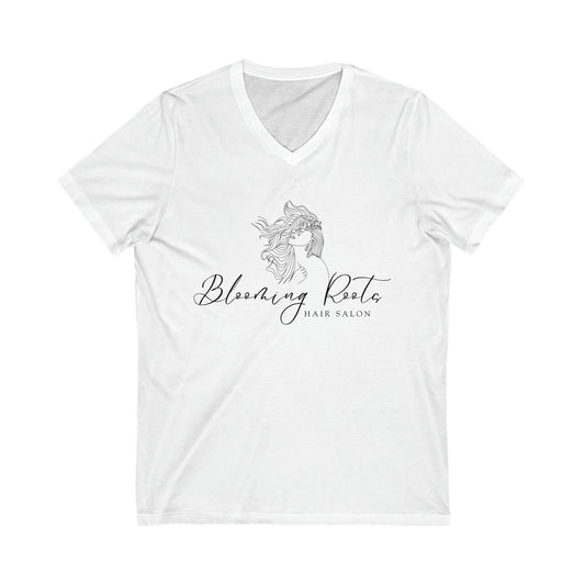 Unisex Jersey Short Sleeve V-Neck Tee