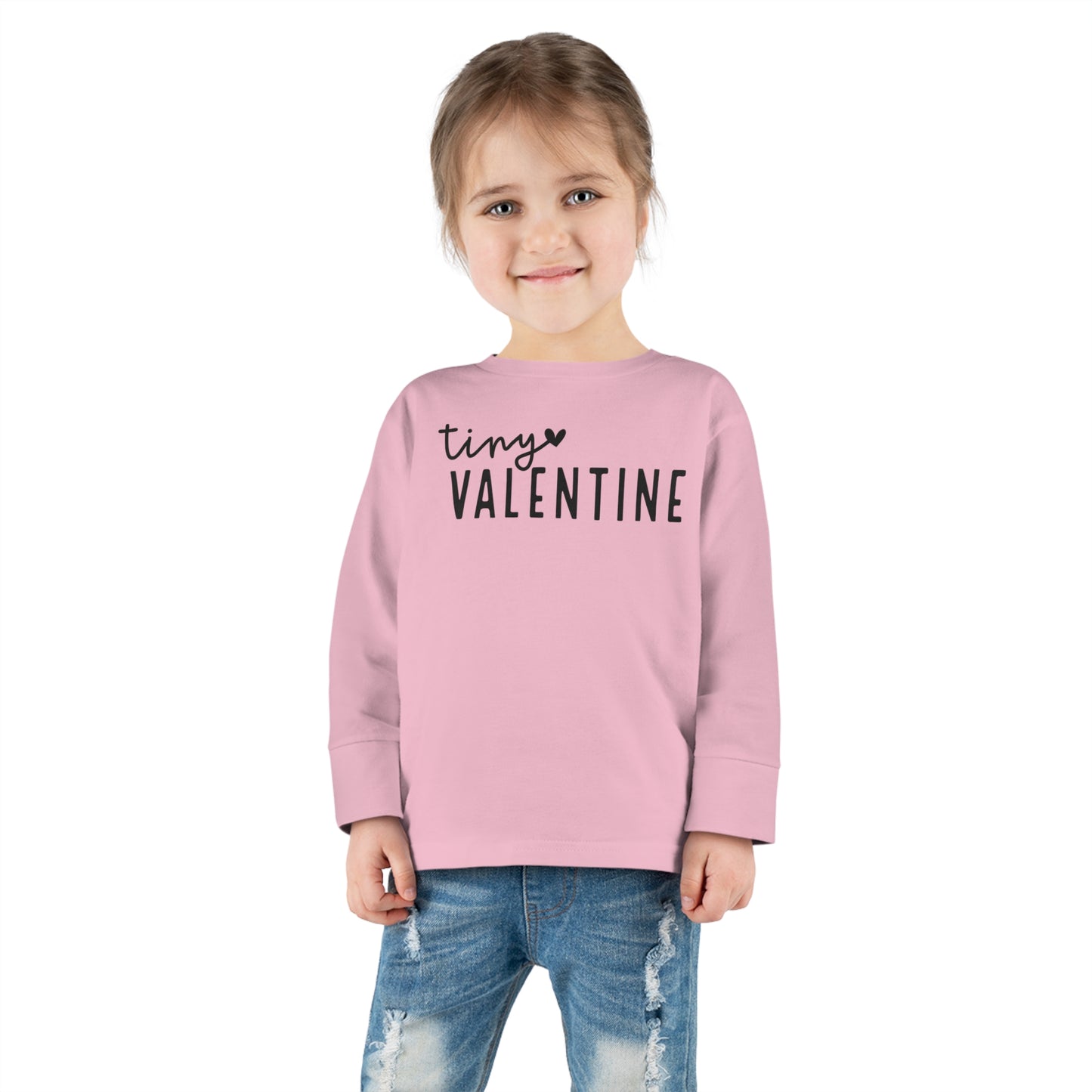 TINY VALENTINE - Toddler Long Sleeve Tee - Multiple Sizes & Colors - FREE SHIPPING