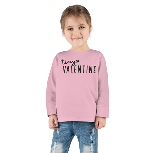 TINY VALENTINE - Toddler Long Sleeve Tee - Multiple Sizes & Colors - FREE SHIPPING