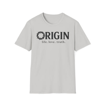 ORIGIN - life, love, truth - Inspirational Softstyle Tee
