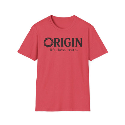ORIGIN - life, love, truth - Inspirational Softstyle Tee