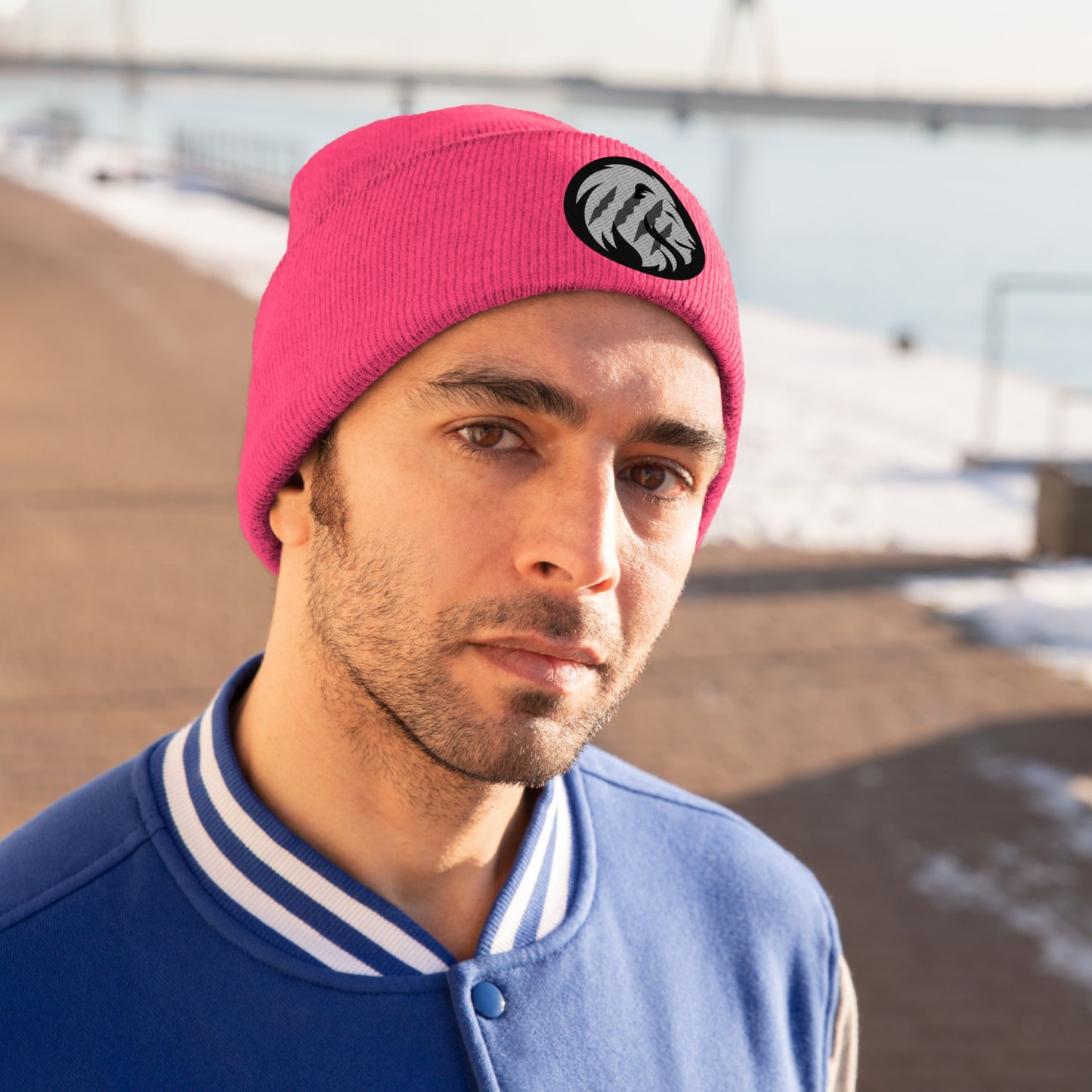Pride Baseball Embroidered Knit Beanie