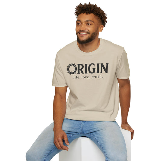 ORIGIN - life, love, truth - Inspirational Softstyle Tee
