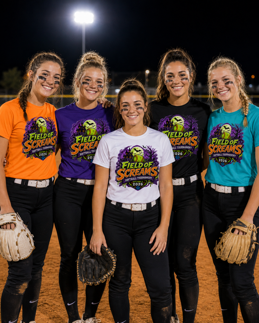 ADULT 2026 Field of Screams SOFTBALL Athletic Style Tee