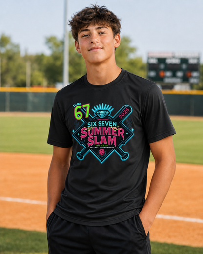 YOUTH - SIX SEVEN Summer Slam Tournament Tee - Athletic Style (Multiple Color Choices)