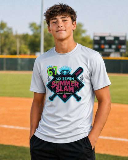 YOUTH - SIX SEVEN Summer Slam Tournament Tee - Athletic Style (Multiple Color Choices)