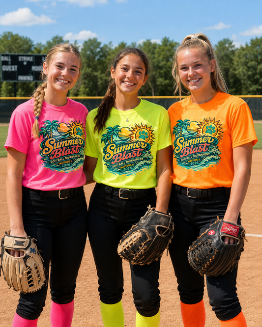 YOUTH 2026 Summer Blast Tournament Tee (Multiple Color Choices)