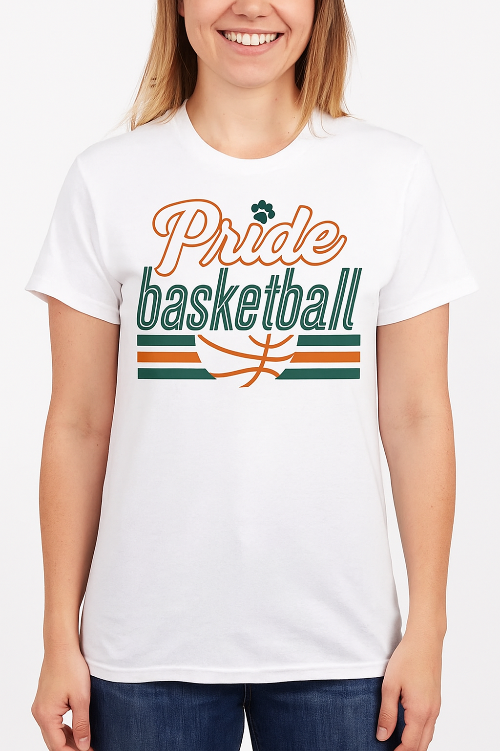(ADULT) Pride Girls Basketball Softstyle Tee (Multiple Color Choices)