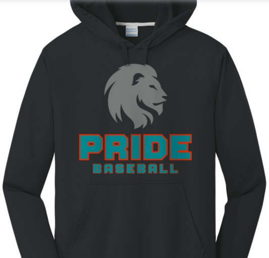 Mattoon Pride Baseball Hoodie 1104 - BLACK