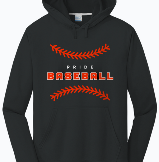 Mattoon Pride Baseball Hoodie 1112 - BLACK