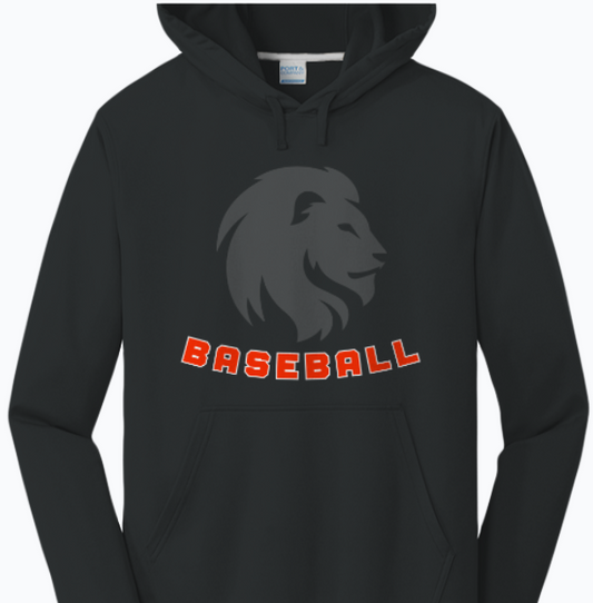 Mattoon Pride Baseball Hoodie 1114 - BLACK