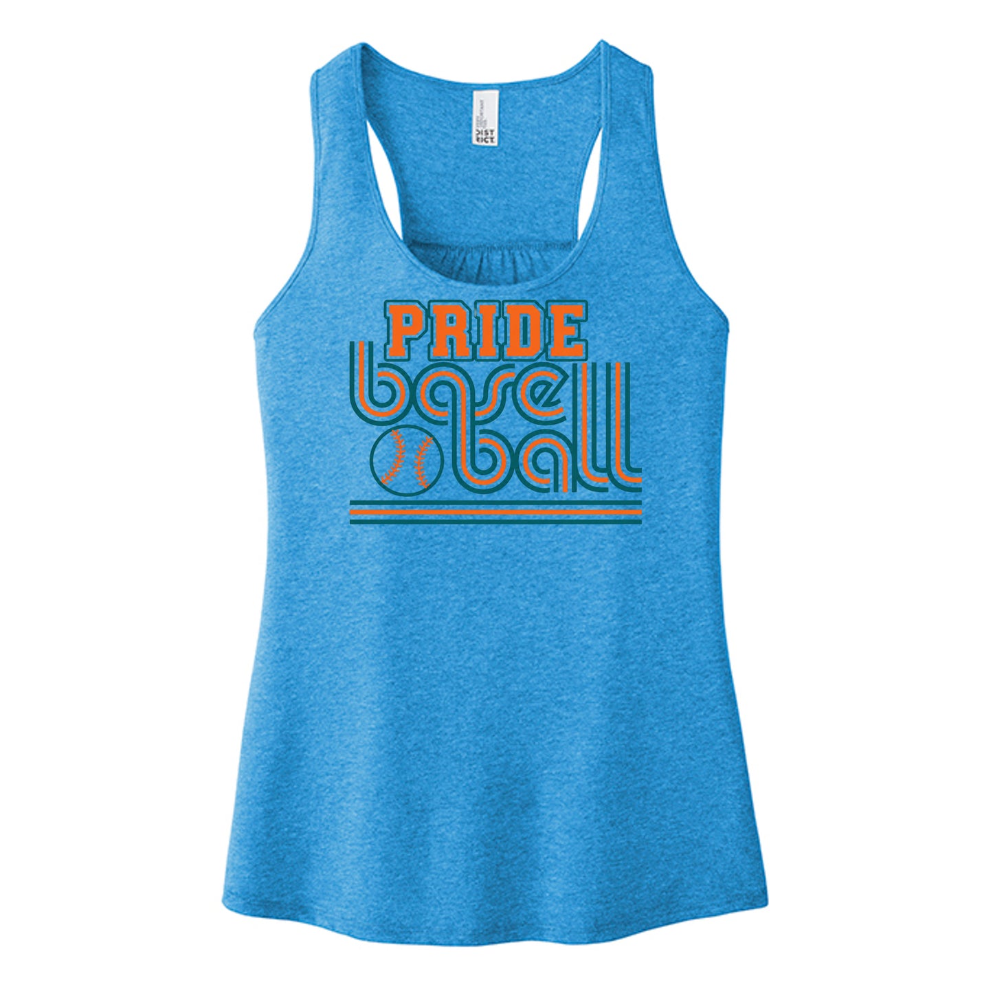Heathered Bright Turquoise - DT6302 - FRONT